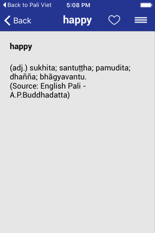 Pali-English - Pali English & English Pali dictionary screenshot 4