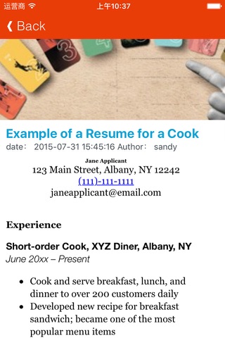 The Resume Writing Examples - Build a Resume that Stands Out ,Gets More Job Interviews! screenshot 2