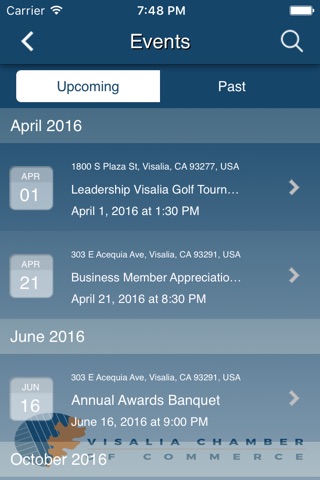 Visalia Chamber of Commerce screenshot 2