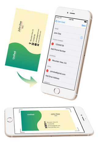 Card Contact -best new card reader,scanner iPhone - náhled