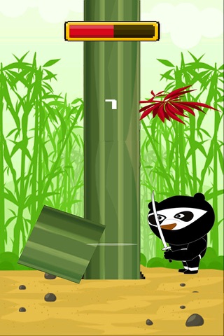 Ninja Panda Cutting - Timberman Edition Game screenshot 2