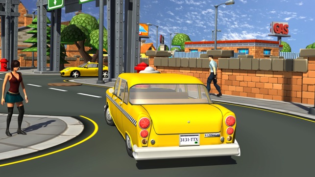 3d Taxi car driver Parking simulator free games(圖2)-速報App