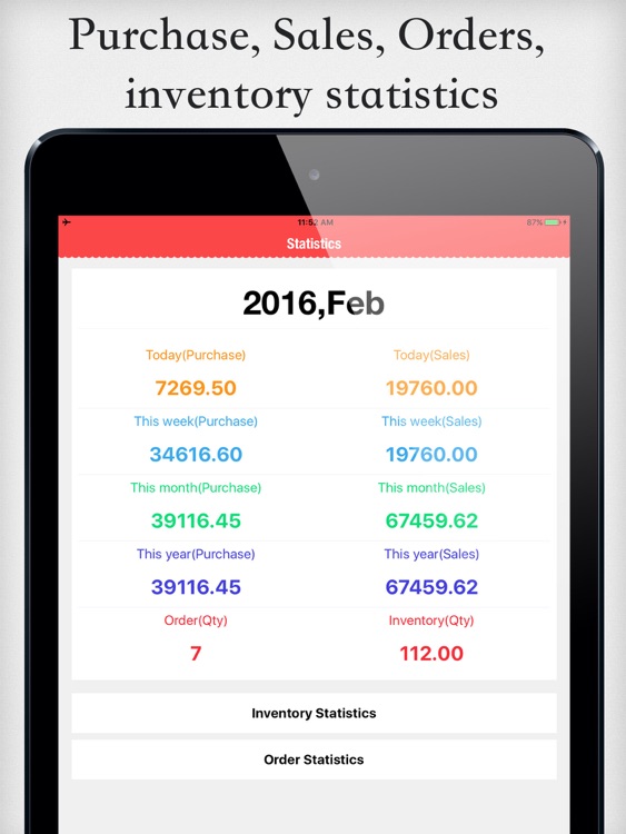 Items Storage 3 for iPad - Retail inventory & Sales orders management