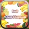 Fruits - Baby School Coloring Flash Cards Memory Quiz Learning Games for Kids