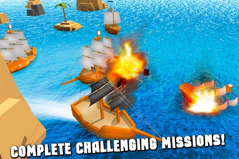 Pixel Pirate Ship Simulator 3D Full screenshot 4