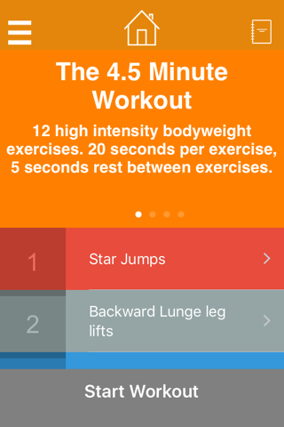 4.5mintue workout screenshot 2