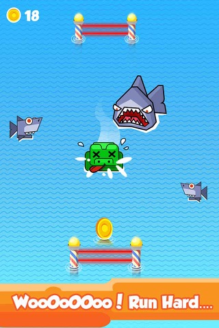 Splish and Splash Pong – Duck Swims with Hungry Sharks screenshot 4