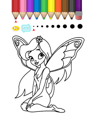 Kids Coloring Book - Princess Cartoon screenshot 2