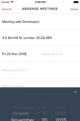 Request - Schedule Meetings screenshot 3