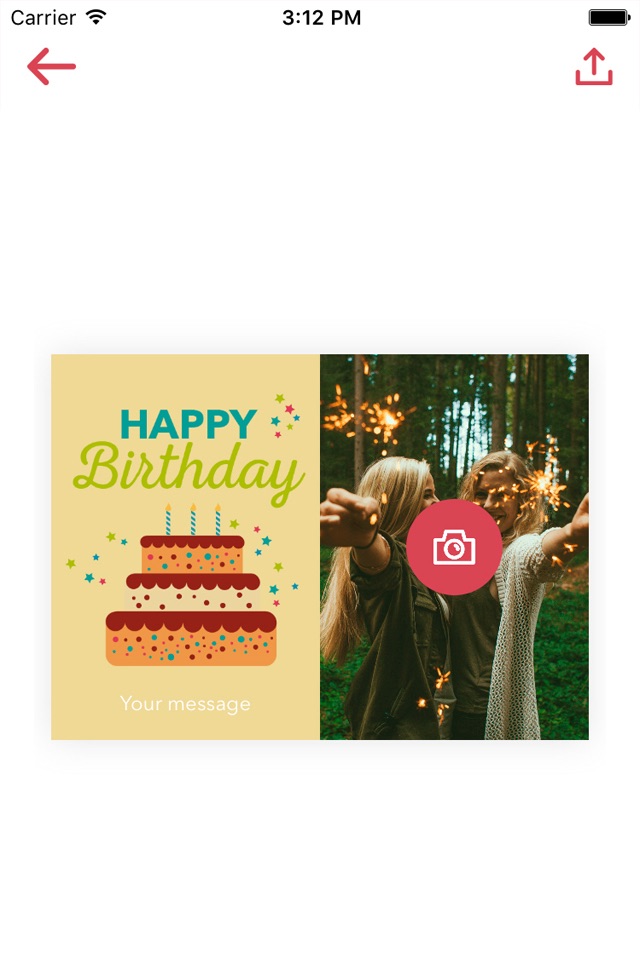 聪明照片贺卡店 - 生日、节日、情人纪念日及任何场合上传照片创建你自己独特的卡片 screenshot 3