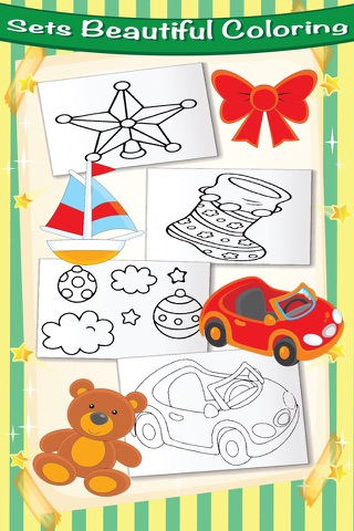 Little Toys Coloring Pages Book - Education Painting Draw Learning for Kid Toddler screenshot 3