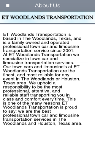 ET Woodlands Transportation- screenshot 2