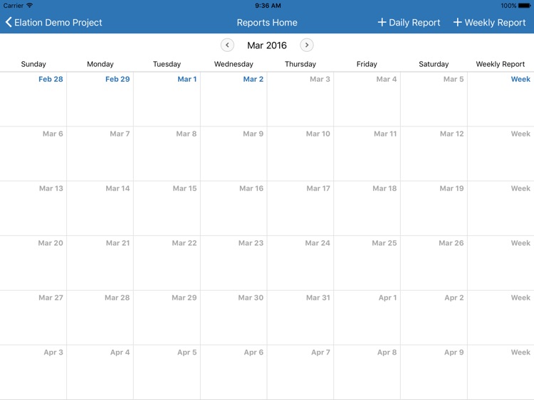 Elation Daily & Weekly Report
