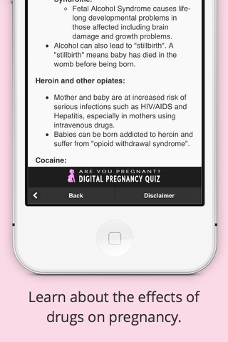 Are you pregnant? The Digital Pregnancy Quiz screenshot 4