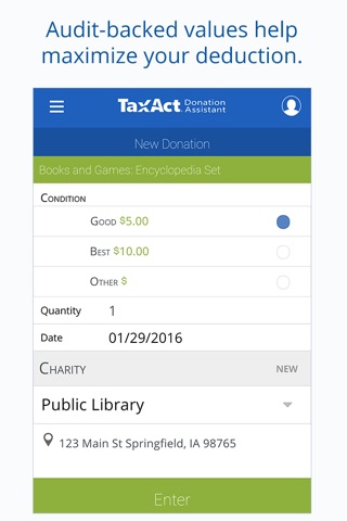Donation Assistant by TaxAct – Track & maximize your deduction for donations screenshot 3