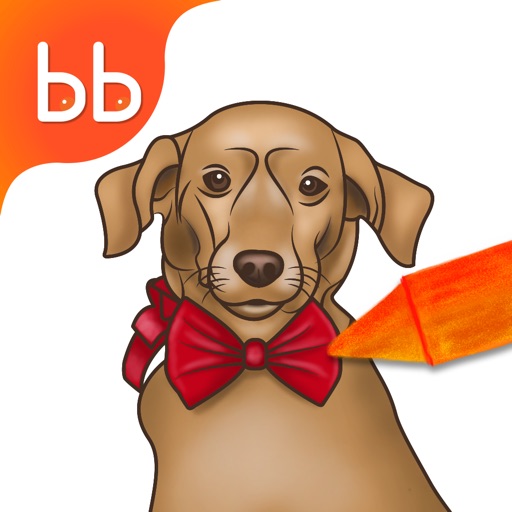 Puppies Dog coloring book for children Free : Draw and Paint iOS App
