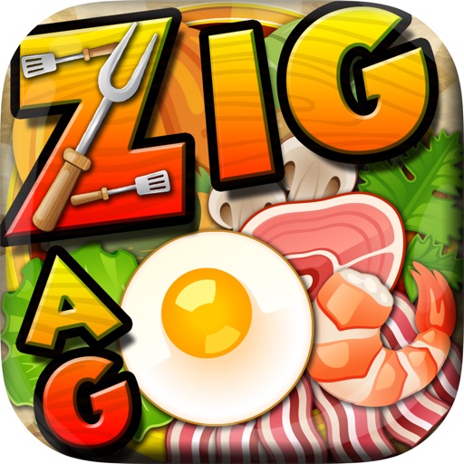 Words Zigzag : Food and Drinks Crossword Puzzles Pro with Friends