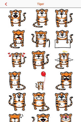 Tiger Emojis screenshot 3