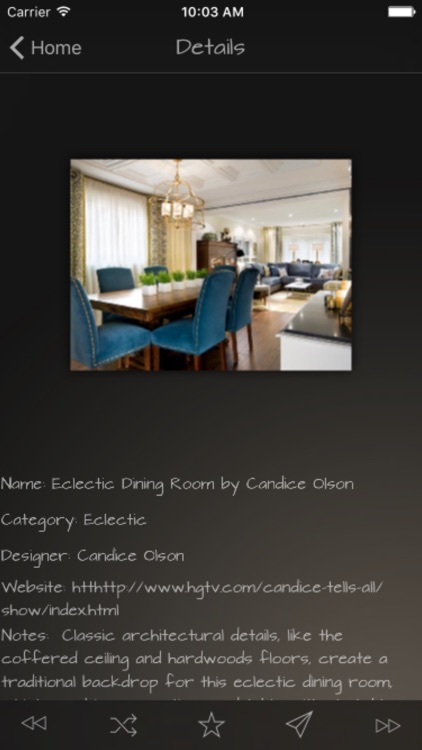 Dining Rooms Database