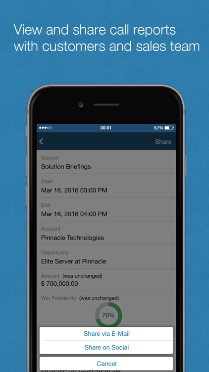 Oracle Sales Cloud Call Report screenshot-4
