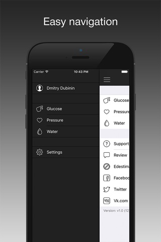 Be healthy! — Blood pressure, glucose companion, water balance screenshot 4