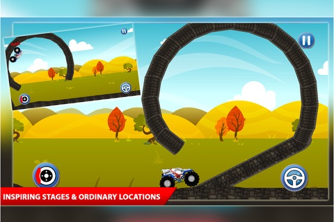 2016 Speedy Truck Unleashed Free - An Endless Fury Of Powerful Offroad Monster Truck 4x4 on Hills Begins!! screenshot 2