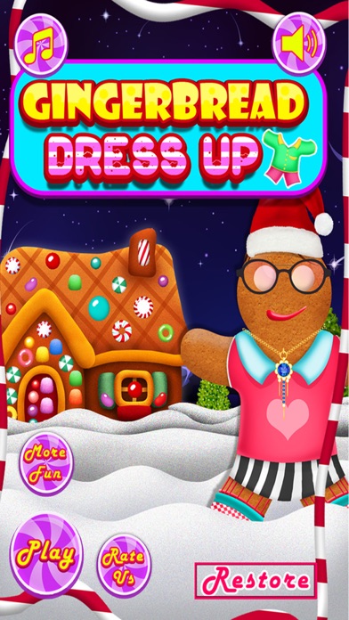 How to cancel & delete Gingerbread Man Dress Up Mania - Free Addictive Fun Christmas Games for Kids, Boys and Girls from iphone & ipad 1