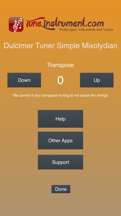 Dulcimer Tuner Simple Mixolydian review screenshots