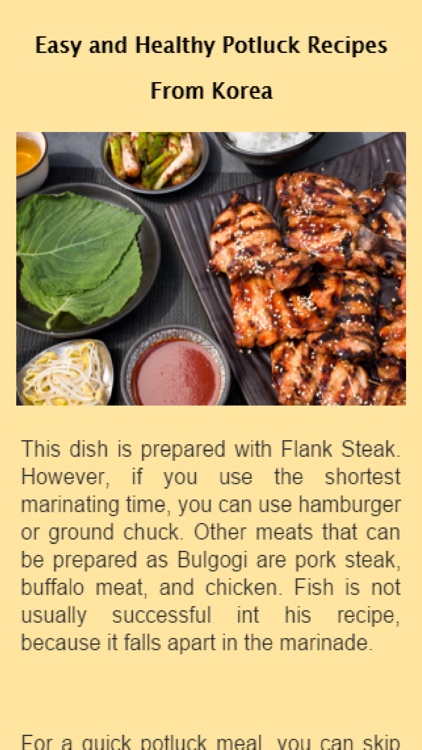 Potluck Recipes