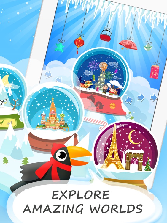 Find The Crow Winter HD - hidden objects game for smart and attentive