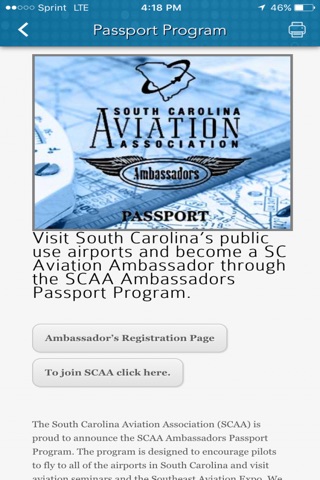 South Carolina Aviation Association (SCAA) screenshot 4
