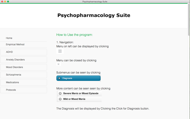 Psychopharmacology Suite