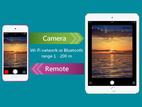 Remote Camera and Selfie Monitor via Wi-Fi and Bluetooth Screenshots