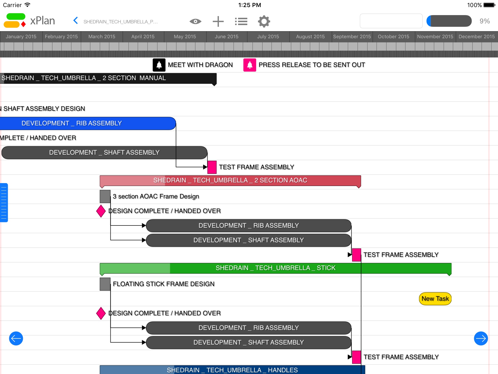 Screenshot do app xPlan