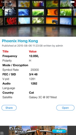Hong Kong TV Channels Sat Info(圖3)-速報App