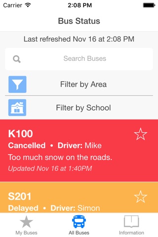 Lloydminster Public School Division Bus Status App screenshot 2