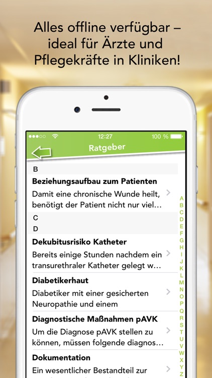 iWundpflege – Wundauflagen Sammlung und Ratgeber App für die Kitteltasche screenshot-4