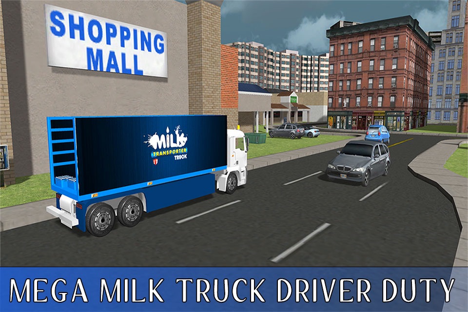 3D Milk Transporter Truck – Extreme trucker driving & parking simulator game screenshot 4