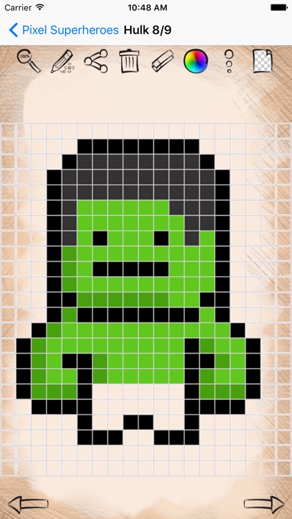 minecraft pixel art hulk