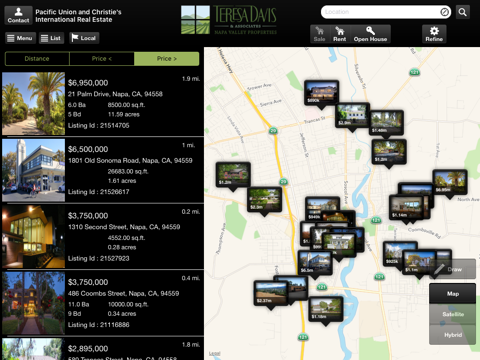 Napa Valley Real Estate for iPad screenshot 2