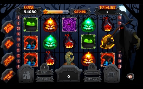 Halloween Slot Machine - Creepy Vegas Slots Simulator screenshot 4