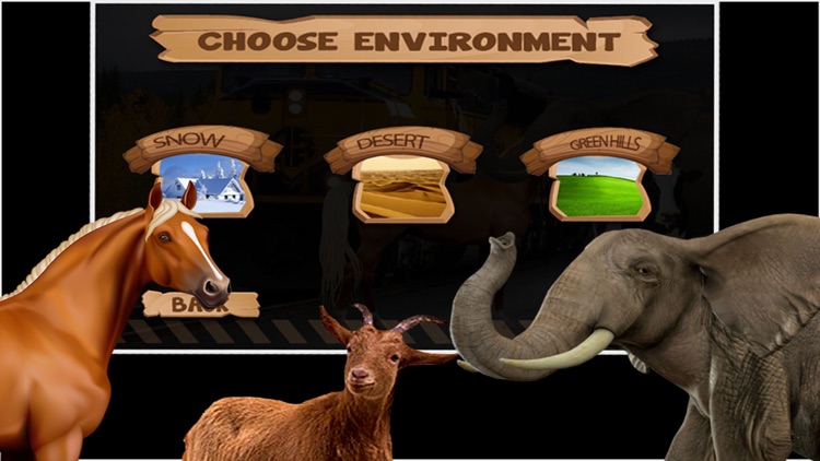 Farm Animal Transport Train 3d