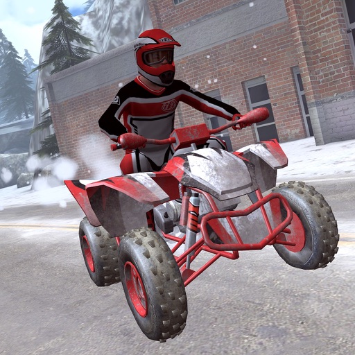 ATV Snow Racing - eXtreme Real Winter Offroad Quad Driving Simulator Game FREE Version Icon