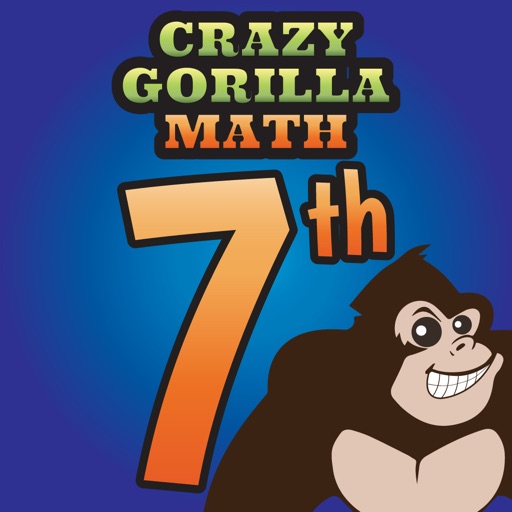 Crazy Gorilla Math School 7th Grade Curriculum Free for kids iOS App