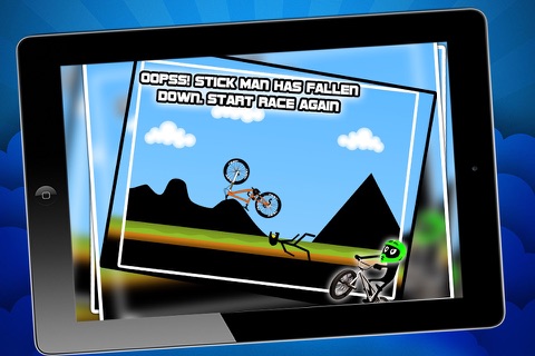 Stickman Downhill - bmx cycle - bike racing game - bike game screenshot 2