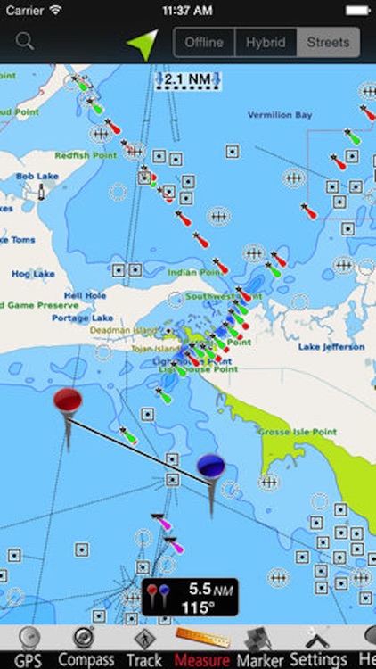 Louisiana GPS Nautical charts