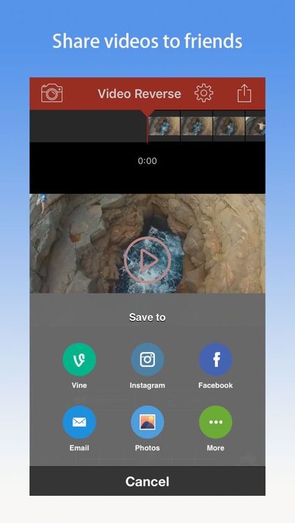 Video Reverse Pro - Rewind, backward movie editor for vine & instagram screenshot-3