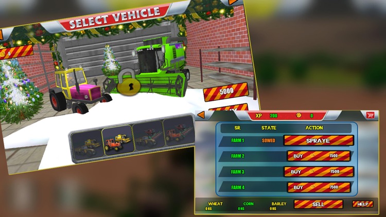 X-mas Farm Harvester Simulator screenshot-3