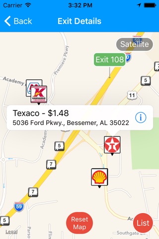 iExit Gas: Cheapest Gas Prices By Interstate Exit screenshot 4