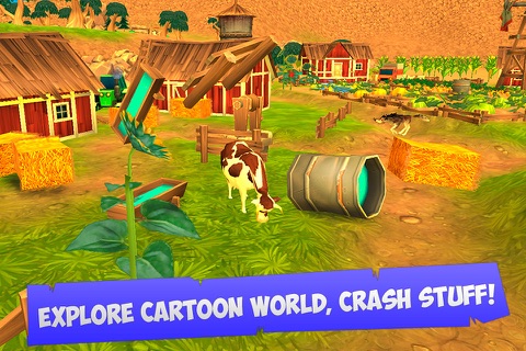 Cartoon Mad Cow Simulator 3D Full screenshot 2